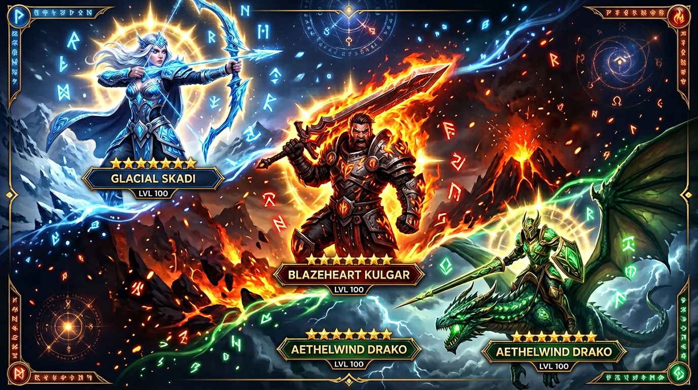 ไอดี Nat5 x3 พร้อมส่ง — มีรูน 6★ ครบ